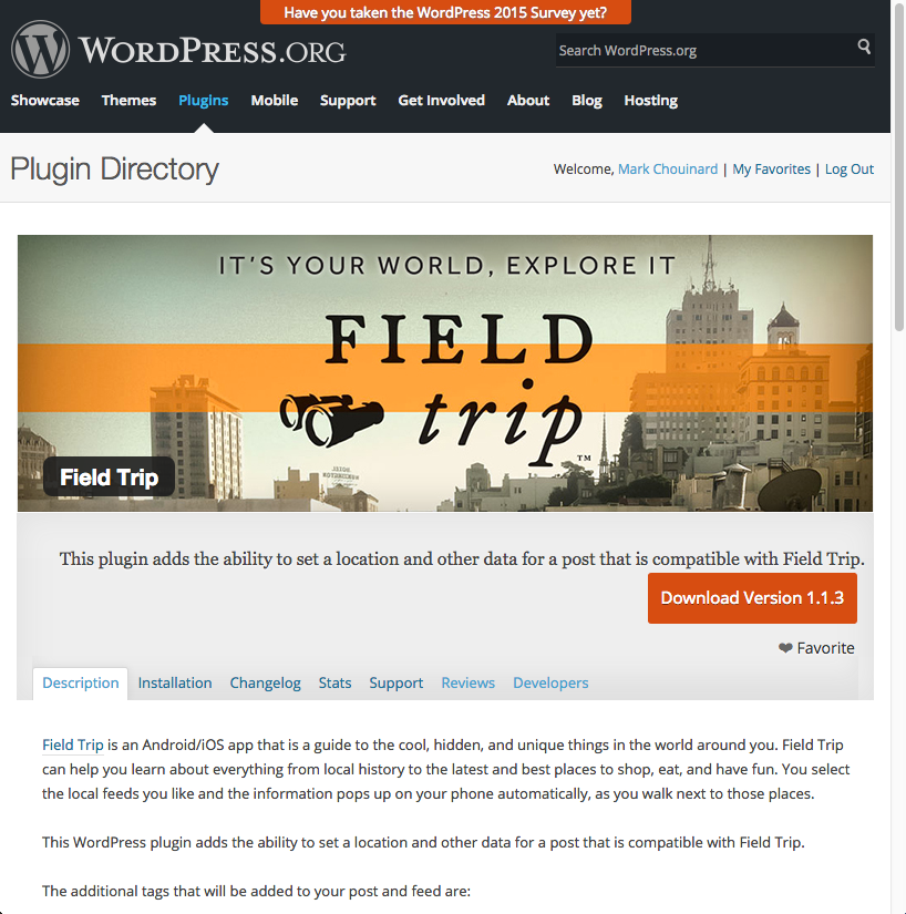 Google Field Trip WordPress Plugin